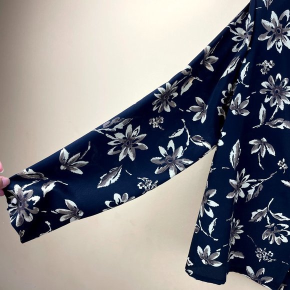 VTG Impressions of California 1980's Floral Blouse - Picture 5 of 9